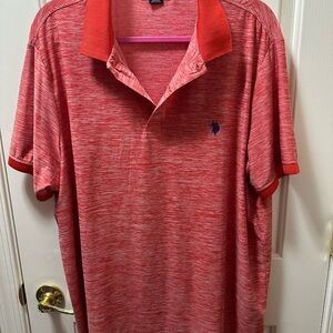 U.S. Polo Assn. Red Heather Polo Shirt